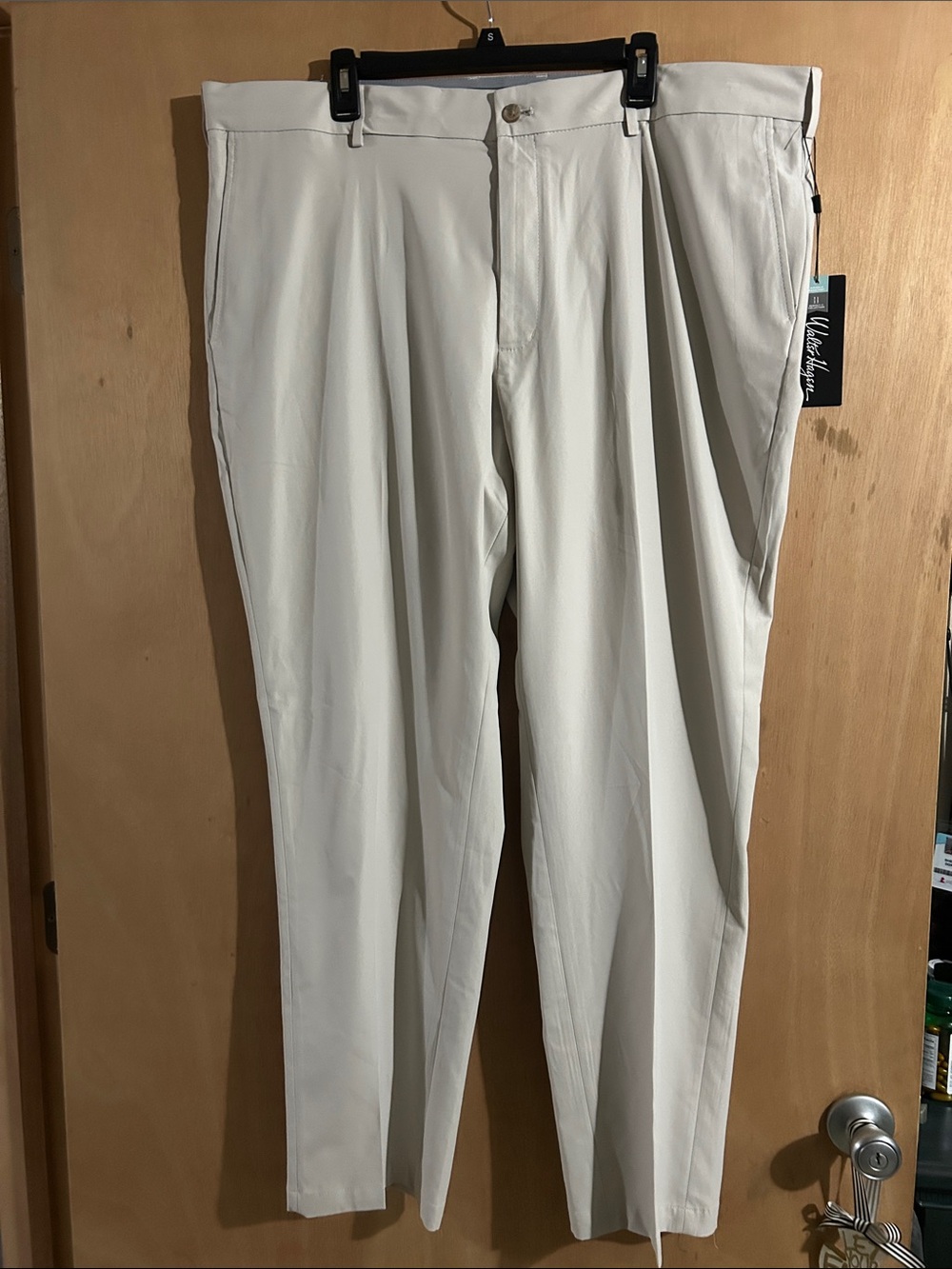 NWT Walter Hagen Men's Classic Pleated Pants - Cream